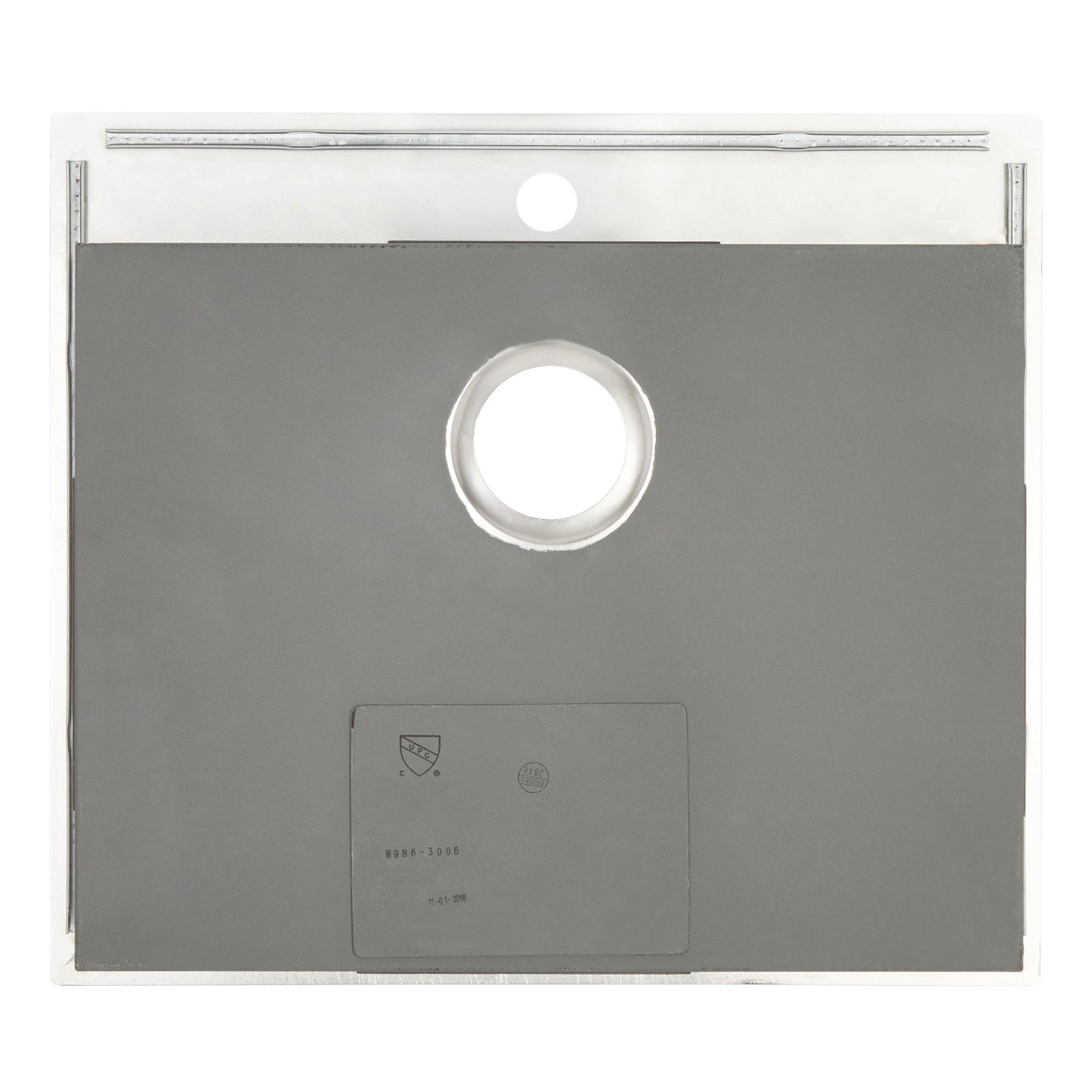 25" Sitka Stainless Steel Undermount Kitchen Sink - Single-Hole 6 25" Sitka Stainless Steel Undermount Kitchen Sink - Single-Hole - Image 6