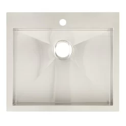 25" Sitka Stainless Steel Undermount Kitchen Sink - Single-Hole 10 25" Sitka Stainless Steel Undermount Kitchen Sink - Single-Hole -Home-Bathroom 447676 Sitka UM kitchen sink SS single hole 25 top MV90 scaled