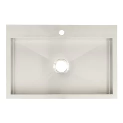 33" Sitka Stainless Steel Undermount Kitchen Sink - Single-Hole -Home-Bathroom 447778 Sitka UM kitchen sink SS single hole 33 top MV90 scaled