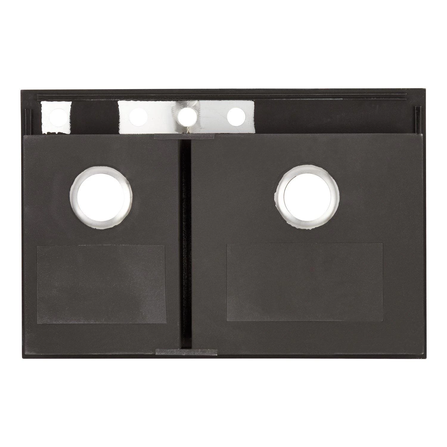 33" Sitka Offset Double-Bowl Stainless Steel Undermount Sink - 4-Hole 6 33" Sitka Offset Double-Bowl Stainless Steel Undermount Sink - 4-Hole - Image 6