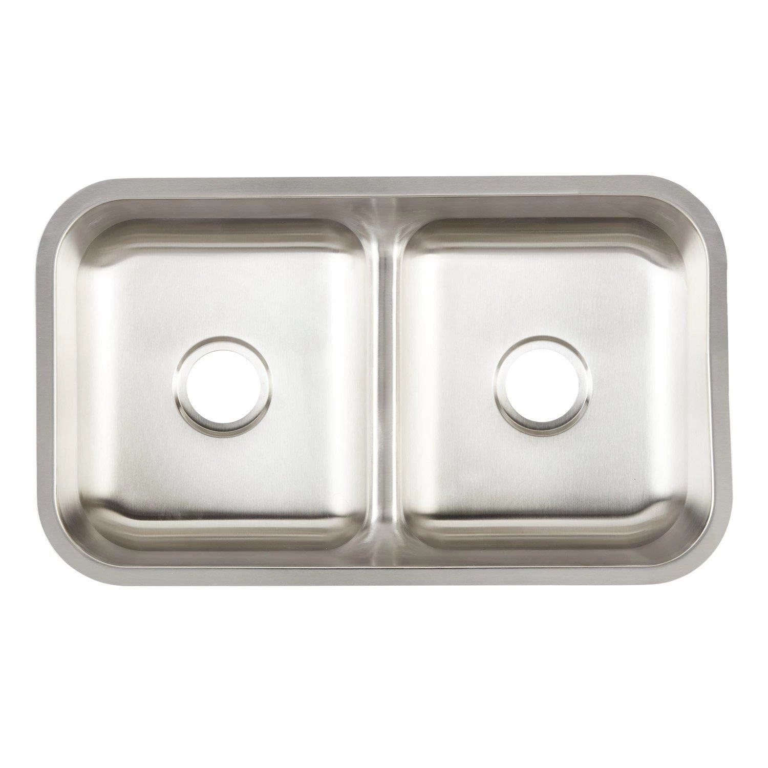 32" Calverton Double-Bowl Stainless Steel Undermount Sink 5 32" Calverton Double-Bowl Stainless Steel Undermount Sink - Image 5