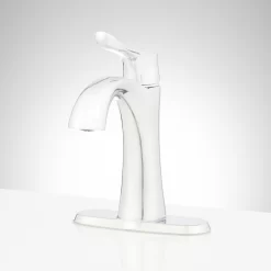 Provincetown Single-Hole Bathroom Faucet -Home-Bathroom 447854 provincetown single hole faucet CP deck plate Beauty20 scaled