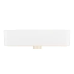 Hibiscus White Rectangular Fireclay Vessel Sink -Home-Bathroom 447956 Hibiscus vessel WH front MV70 scaled