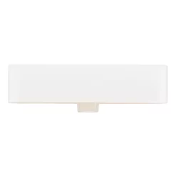Hibiscus White Rectangular Fireclay Vessel Sink - 8" Widespread -Home-Bathroom 447958 Hibiscus vessel WH back MV110 scaled