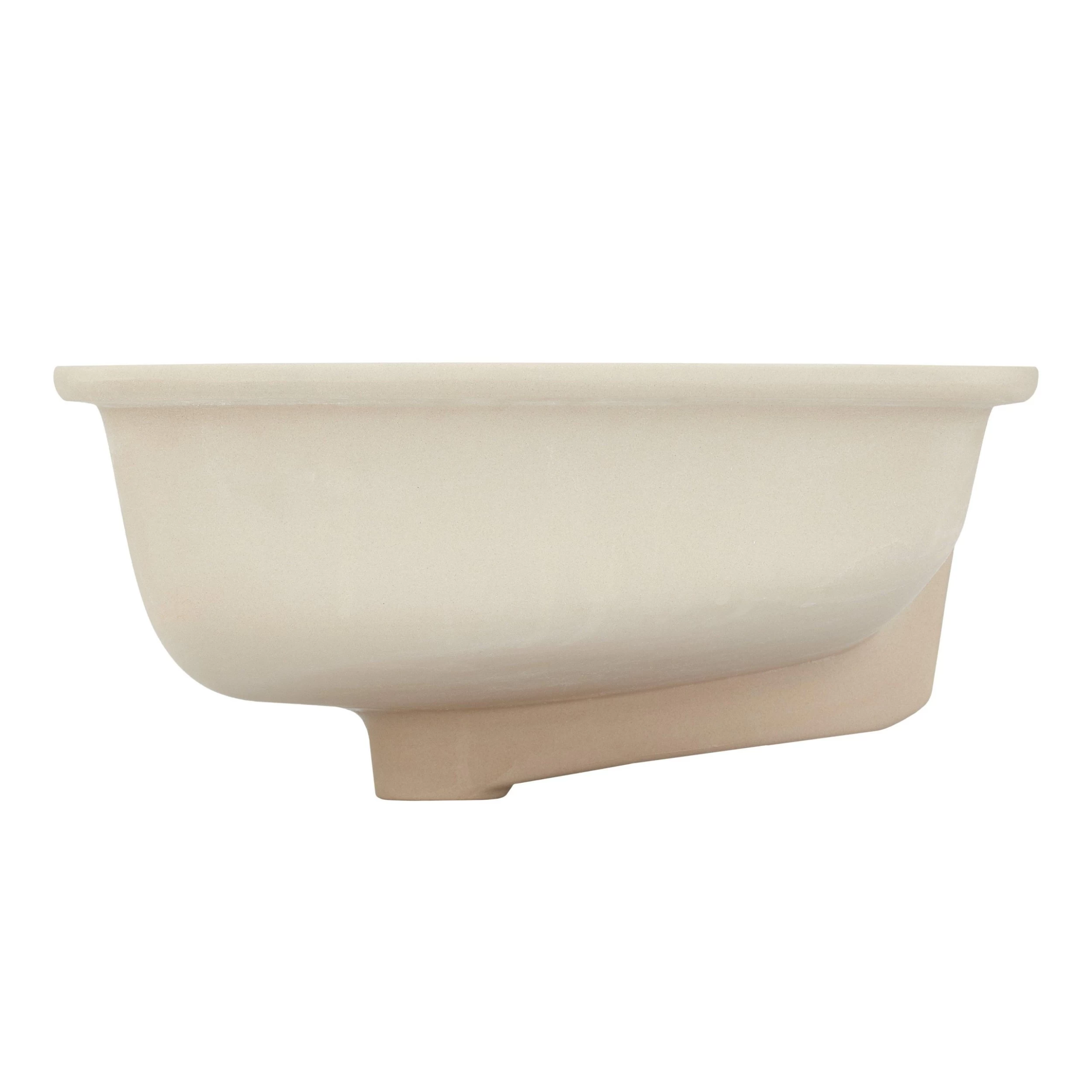 21" Myers White Rectangular Porcelain Undermount Bathroom Sink 3 21" Myers White Rectangular Porcelain Undermount Bathroom Sink - Image 3