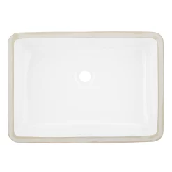 21" Myers White Rectangular Porcelain Undermount Bathroom Sink 9 21" Myers White Rectangular Porcelain Undermount Bathroom Sink -Home-Bathroom 447962 Myers sink WH 21 top MV90 scaled