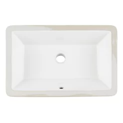 Sawgrass White Rectangular Porcelain Undermount Bathroom Sink -Home-Bathroom 447963 Sawgrass um sink WH top MV90 scaled