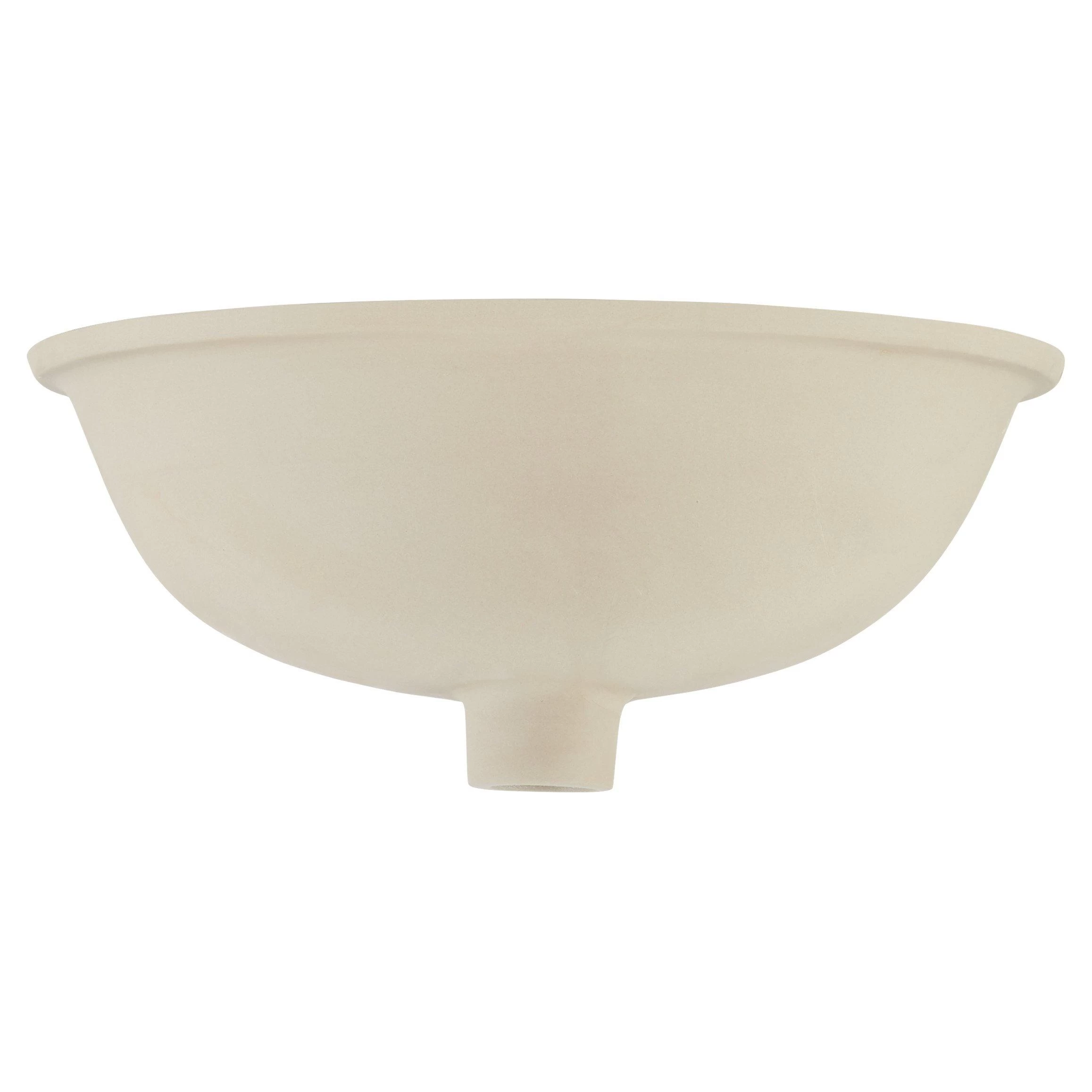 15" Mangrove White Oval Porcelain Undermount Bathroom Sink 4 15" Mangrove White Oval Porcelain Undermount Bathroom Sink - Image 4