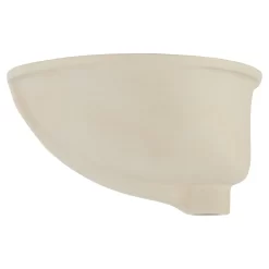 15" Mangrove White Oval Porcelain Undermount Bathroom Sink 7 15" Mangrove White Oval Porcelain Undermount Bathroom Sink -Home-Bathroom 447968 Mangrove um sink WH side MV70