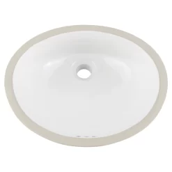 15" Mangrove White Oval Porcelain Undermount Bathroom Sink 9 15" Mangrove White Oval Porcelain Undermount Bathroom Sink -Home-Bathroom 447968 Mangrove um sink WH top MV90 scaled