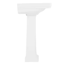 Key West White Porcelain Pedestal Sink -Home-Bathroom 447985 key west pedestal sink WH widespread side MV80 scaled