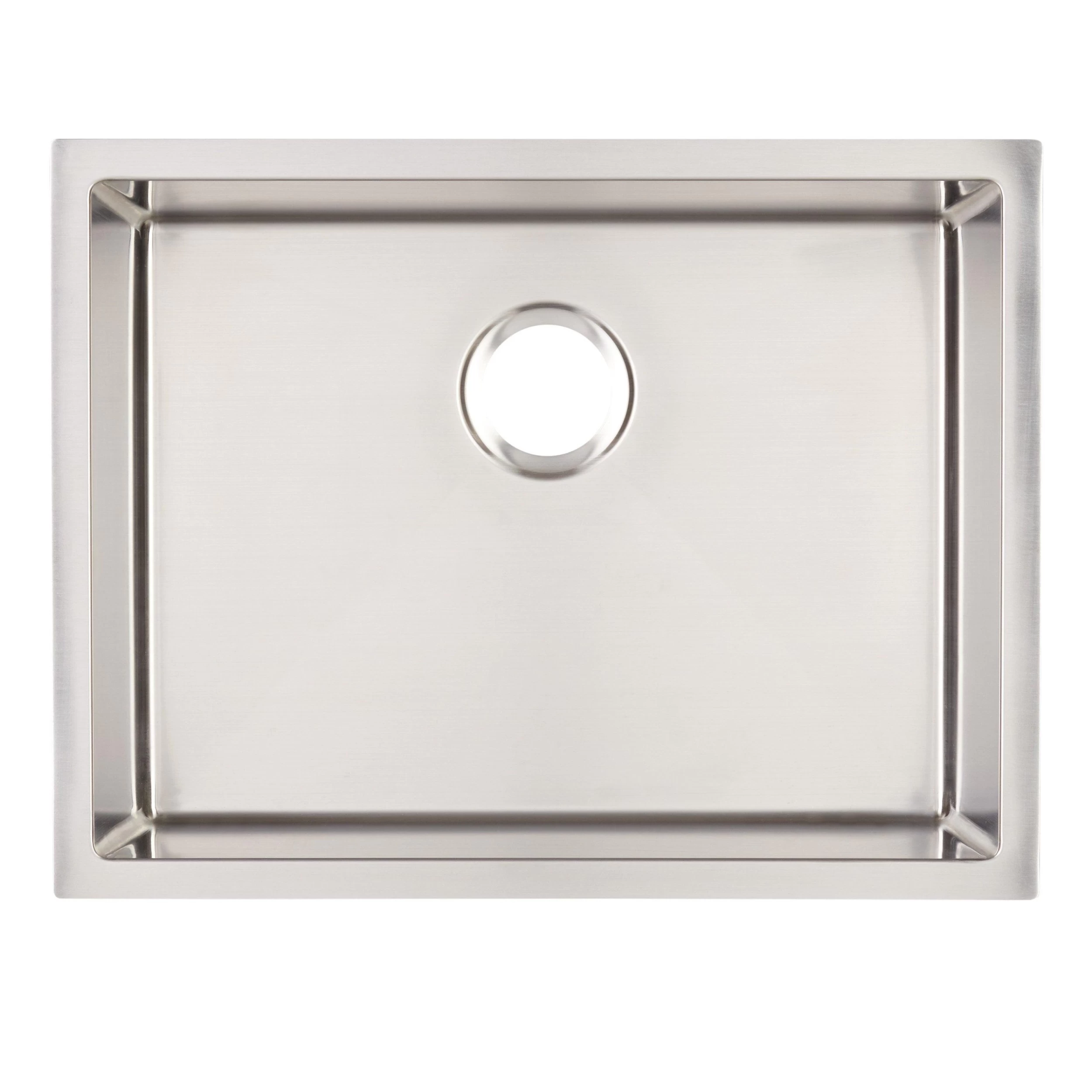 24" Ortega Stainless Steel Undermount Kitchen Sink - Rear Drain 4 24" Ortega Stainless Steel Undermount Kitchen Sink - Rear Drain - Image 4
