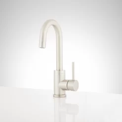 Ravenel Single-Hole Bar Faucet -Home-Bathroom 449003 Ravenel single hole faucet SS front Beauty10 scaled