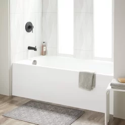 60" X 36" Sitka Acrylic Alcove Soaking Tub - White