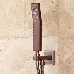 Ryle Dual Wall-Mount Rainfall Shower System With Hand Shower -Home-Bathroom 449227 thermostatic shower system oil rubbed bronze hand shower