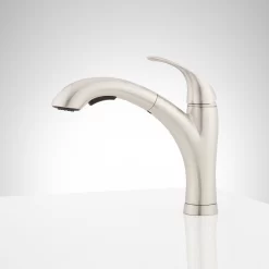 Cypress Single-Hole Pull-Out Kitchen Faucet -Home-Bathroom 449236 Cypress single hole faucet SS side Beauty20 scaled