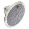 Traditional Round Multifunction Shower Head - Brushed Nickel