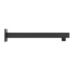 Modern Square Wall-Mount Shower Arm With Flange -Home-Bathroom 449625 modern shower arm MB 12 side MV70