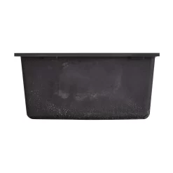 16" Holcomb Undermount Granite Composite Sink - Black -Home-Bathroom 450400 Holcomb UM kitchen sink BK 16 side MV80