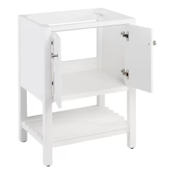 24" Olsen Console Vanity For Undermount Sink - Soft White 13 24" Olsen Console Vanity For Undermount Sink - Soft White -Home-Bathroom 450412 olsen vanity soft white 24 open MV70