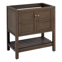 30" Olsen Console Vanity Undermount Sink - Ash Brown -Home-Bathroom 450427 olsen vanity ash brown 30 angle MV60 1