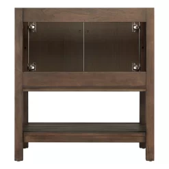 30" Olsen Console Vanity Undermount Sink - Ash Brown -Home-Bathroom 450427 olsen vanity ash brown 30 back MV90 1