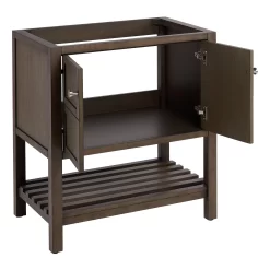 30" Olsen Console Vanity Undermount Sink - Ash Brown -Home-Bathroom 450427 olsen vanity ash brown 30 open MV70 1