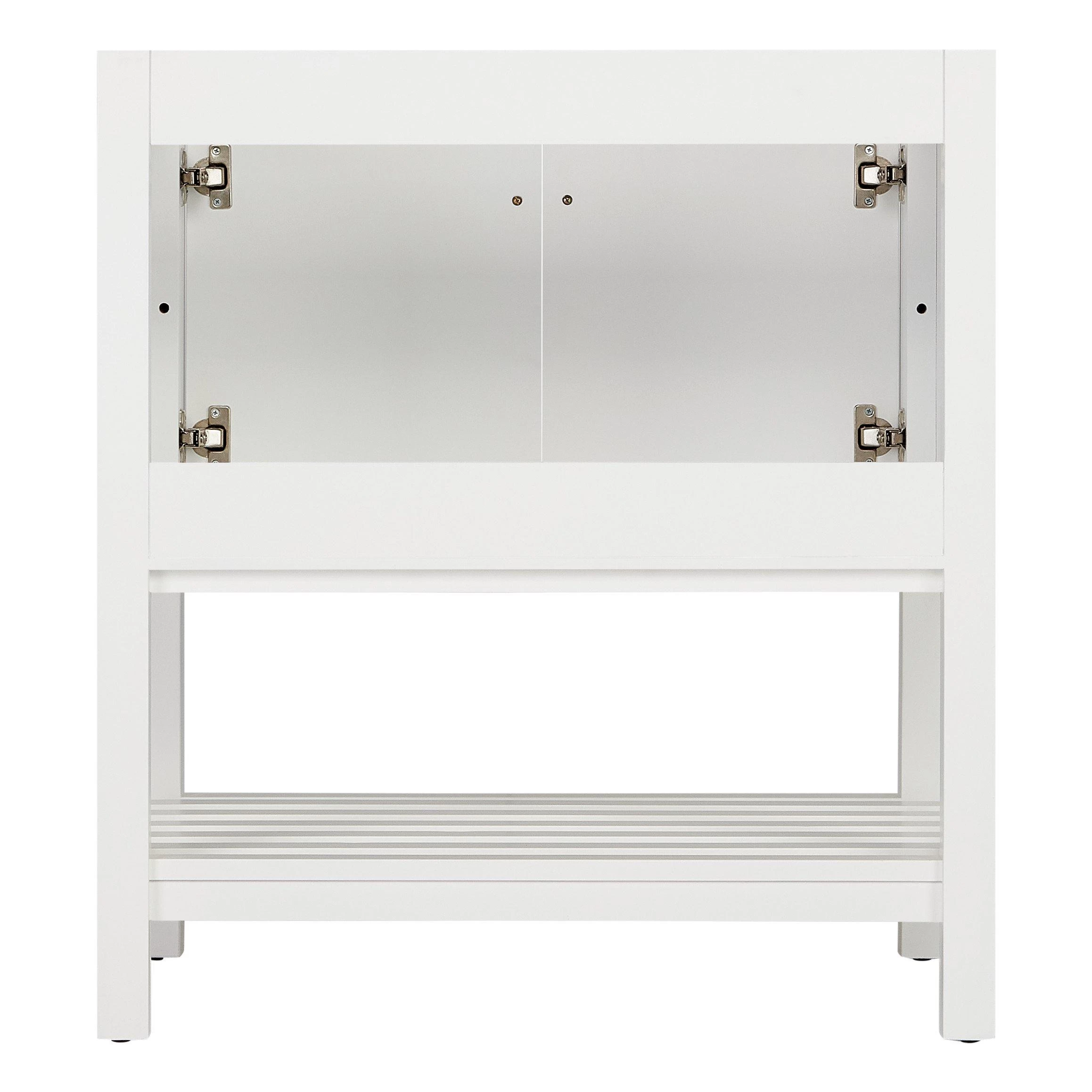 30" Olsen Console Vanity For Rectangular Undermount Sink - Soft White 7 30" Olsen Console Vanity For Rectangular Undermount Sink - Soft White - Image 7