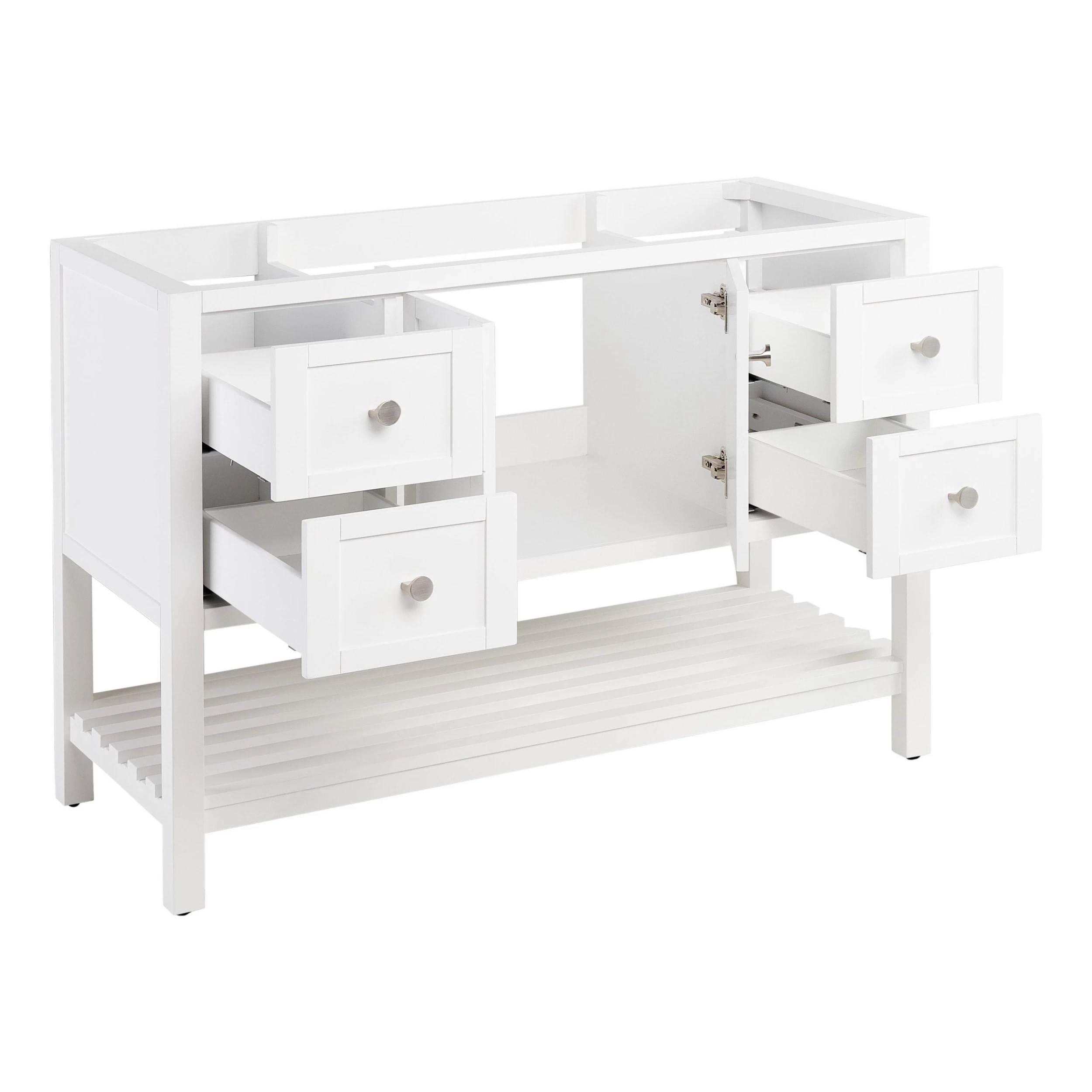 48" Olsen Console Vanity For Rectangular Undermount Sink - Soft White 5 48" Olsen Console Vanity For Rectangular Undermount Sink - Soft White - Image 5