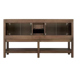 60" Olsen Double Console Vanity For Rectangular Undermount Sinks - Ash Brown -Home-Bathroom 450454 olsen vanity ash brown 60 back MV90 scaled