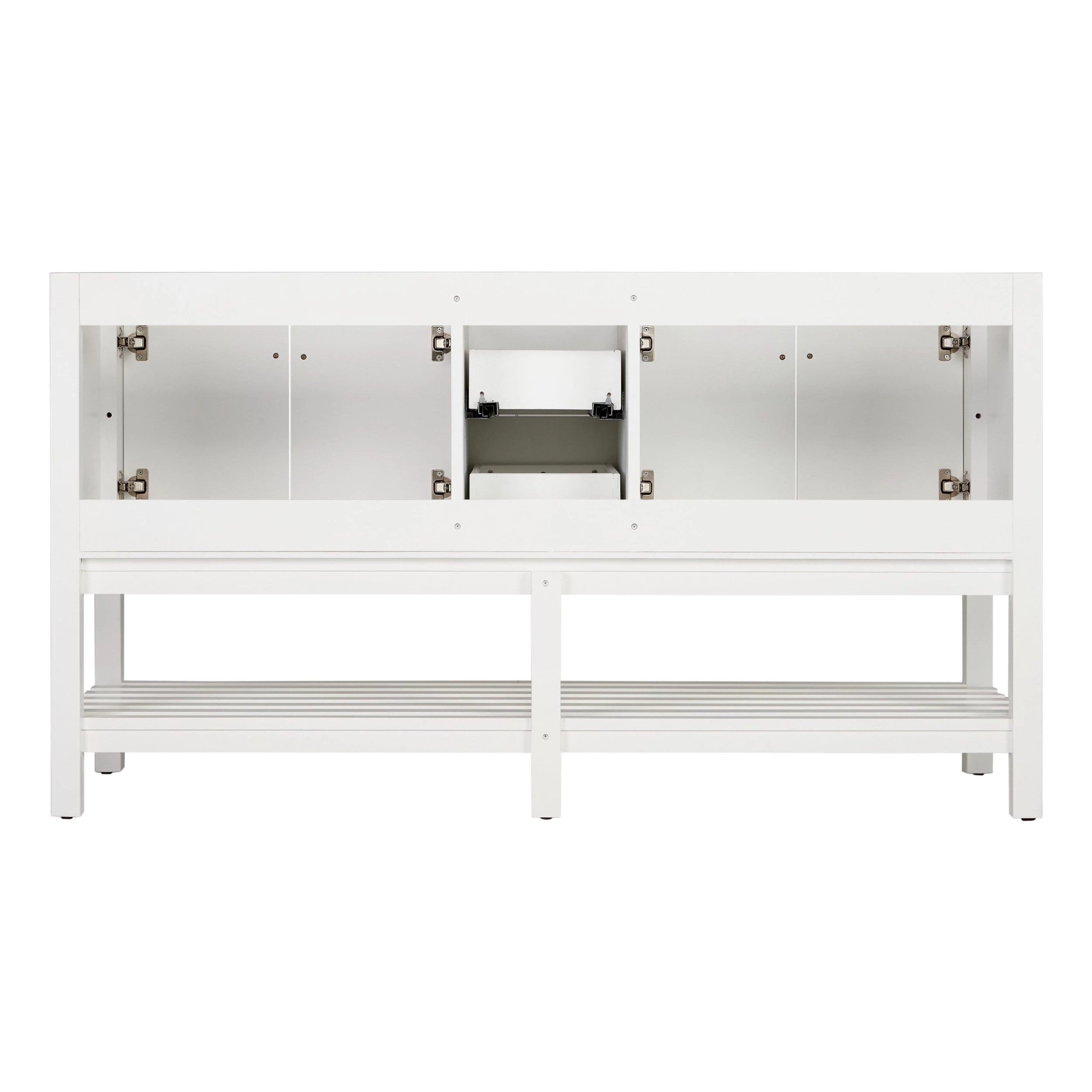 60" Olsen Double Console Vanity Undermount Sinks - Soft White 6 60" Olsen Double Console Vanity Undermount Sinks - Soft White - Image 6