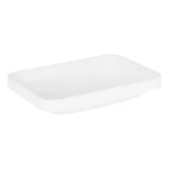 Resser Rectangular Semi-Recessed Sink - White