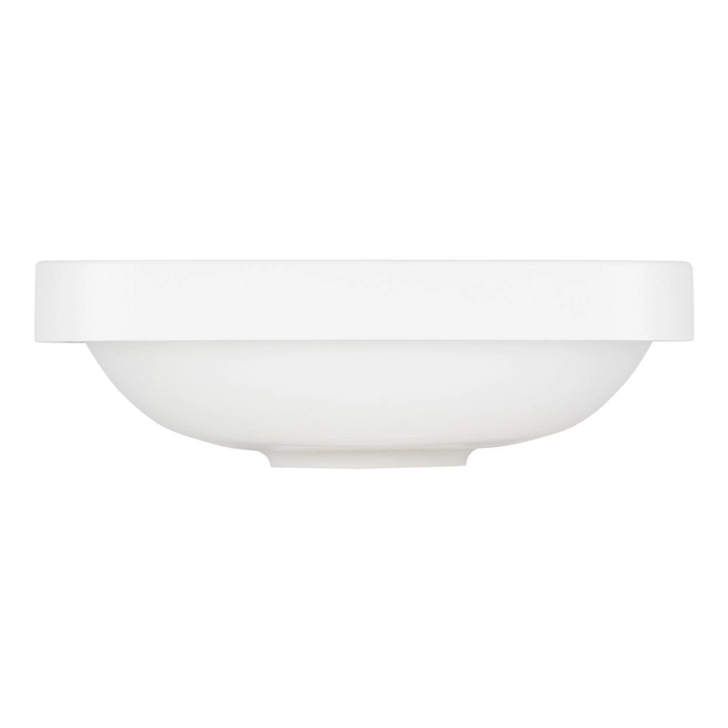 Resser Rectangular Semi-Recessed Sink - White 3 Resser Rectangular Semi-Recessed Sink - White - Image 3
