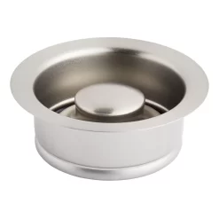 3 1/2" Stainless Steel, Kitchen Garbage Disposal Flange And Stopper - Pewter Finish