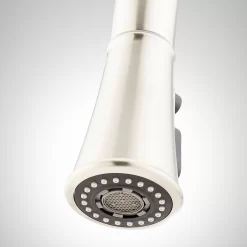 Beasley Single-Hole Pull-Down Kitchen Faucet With Deck Plate -Home-Bathroom 453901 beasley kitchen faucet SS sprayer Detail160