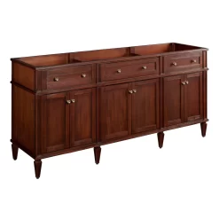 72" Elmdale Double Vanity - Antique Brown - Vanity Cabinet Only