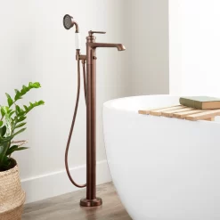 Cooper Freestanding Tub Filler With Hand Shower 7 Cooper Freestanding Tub Filler With Hand Shower -Home-Bathroom 454475 Cooper freestanding tub faucet ORB Beauty10 scaled