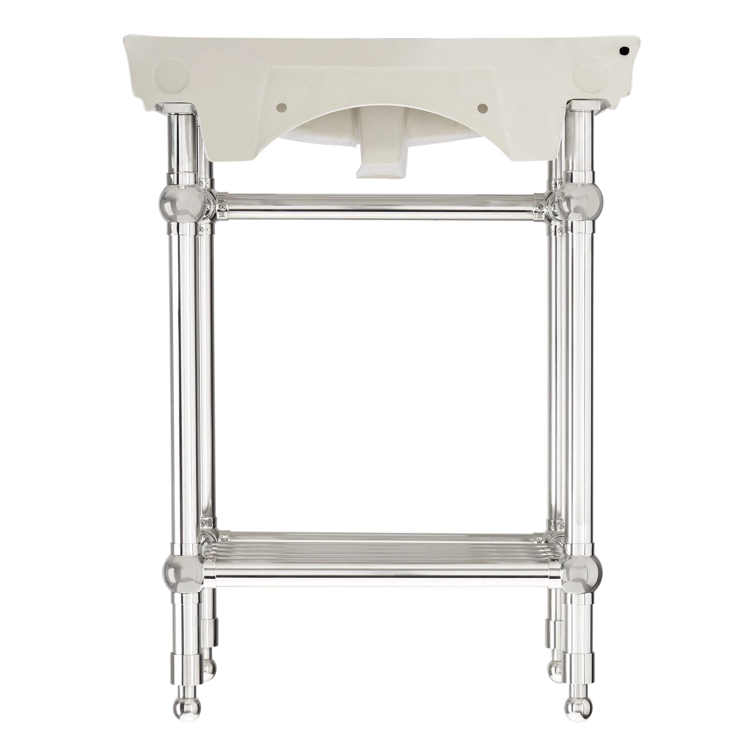 26" Eastcott Console Sink With Traditional Top - Single Hole - Polished Stainless Steel Stand 3 26" Eastcott Console Sink With Traditional Top - Single Hole - Polished Stainless Steel Stand - Image 3