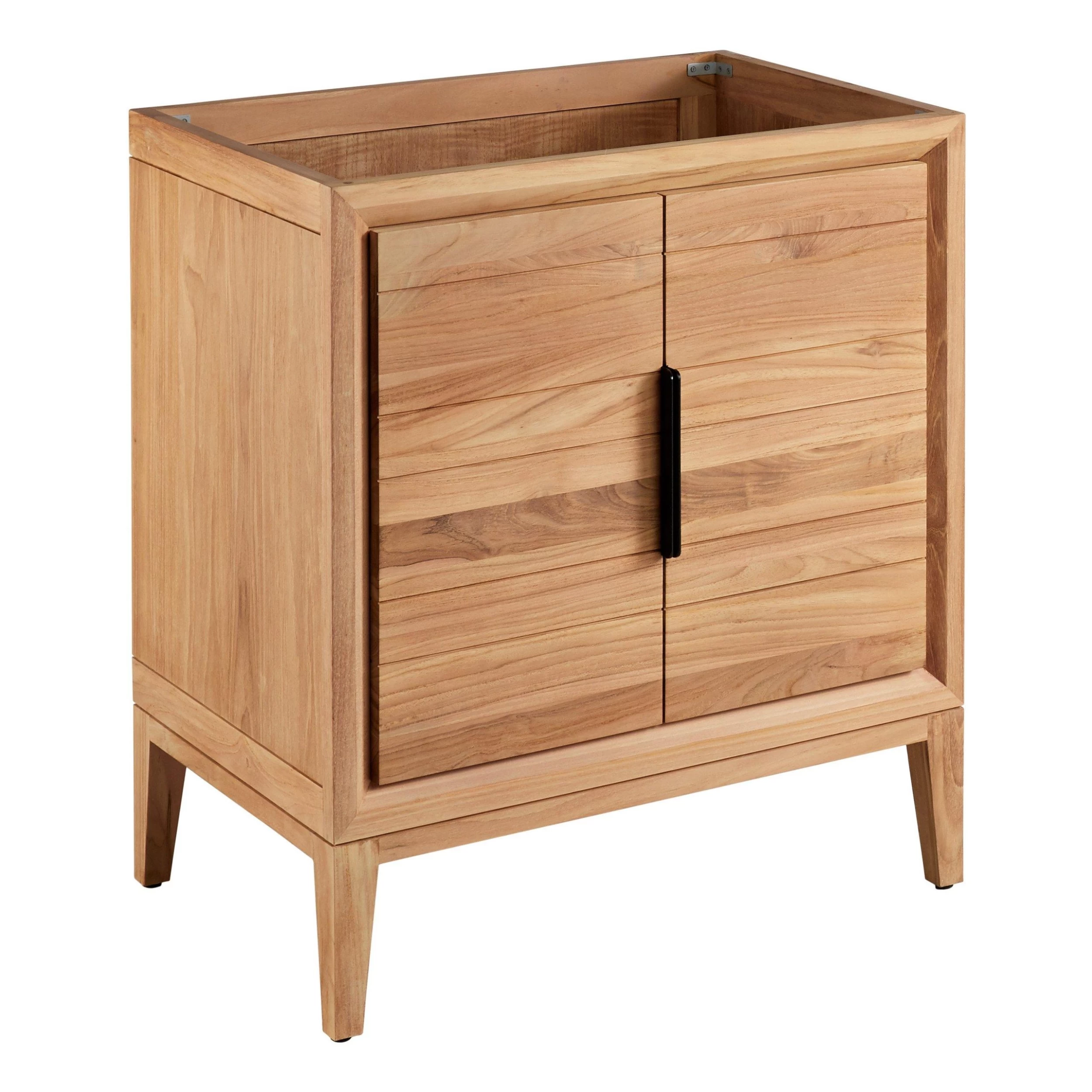 30" Aliso Teak Vanity For Rectangular Undermount - Natural Teak 3 30" Aliso Teak Vanity For Rectangular Undermount - Natural Teak - Image 3