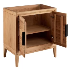 30" Aliso Teak Vanity For Rectangular Undermount - Natural Teak 14 30" Aliso Teak Vanity For Rectangular Undermount - Natural Teak -Home-Bathroom 456342 aliso vanity natural teak 30 no top open MV70 1 scaled