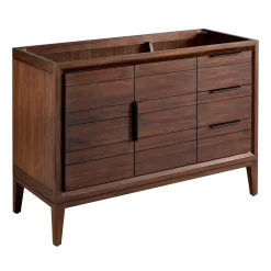 48" Aliso Teak Vanity For Undermount Sink - Java -Home-Bathroom 456345 aliso vanity java 48 no top angle MV60 scaled