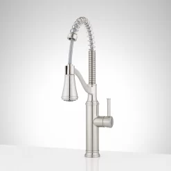 Caribana Single Handle Kitchen Faucet -Home-Bathroom 457066 caribana single hole faucet SS front Beauty10 scaled
