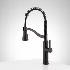 Caribana Single Handle Kitchen Faucet -Home-Bathroom 457067 caribana single hole faucet MB side Beauty30 scaled