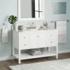 48" Olsen Console Vanity For Rectangular Undermount Sink - Soft White
