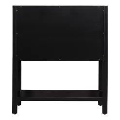 30" Robertson Console Vanity For Undermount Sink - Black -Home-Bathroom 457682 robertson vanity black 30 no top back MV90