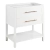30" Robertson Console Vanity - Bright White - Vanity Cabinet Only