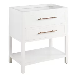 30" Robertson Console Vanity - Bright White - Vanity Cabinet Only