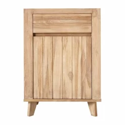 24" Antioch Teak Vanity - Whitewash - Vanity Cabinet Only