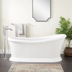 67" Alvaro Acrylic Slipper Tub