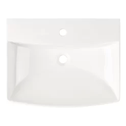 Pentero Pedestal Sink - White -Home-Bathroom 459528 pentero pedestal sink WH single hole top MV100